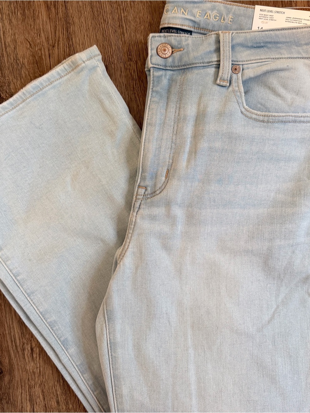 American Eagle Light Blue Stretch Denim Jeans